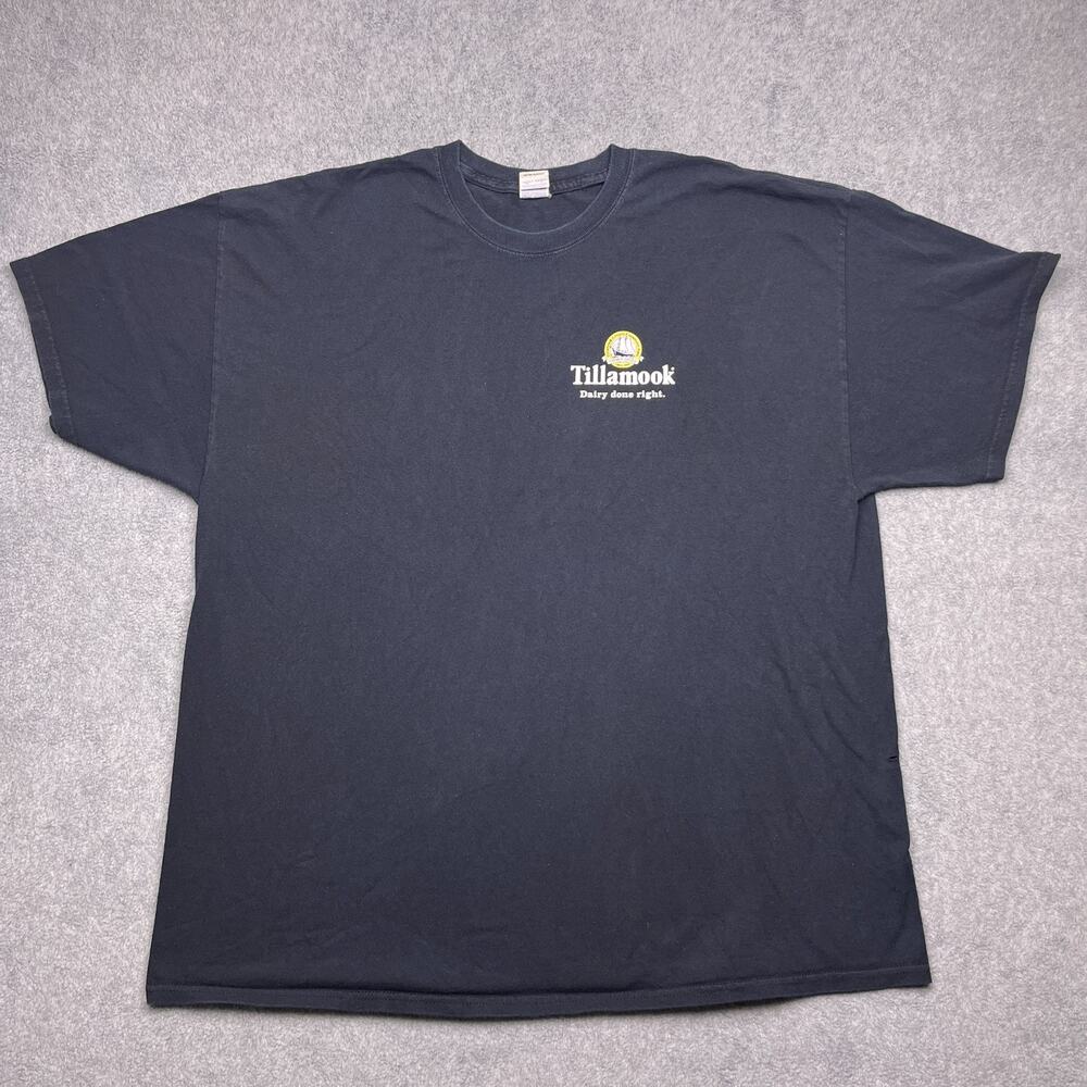 gildan tillamook dairy‎ done right t-shirt black cotton 2xl